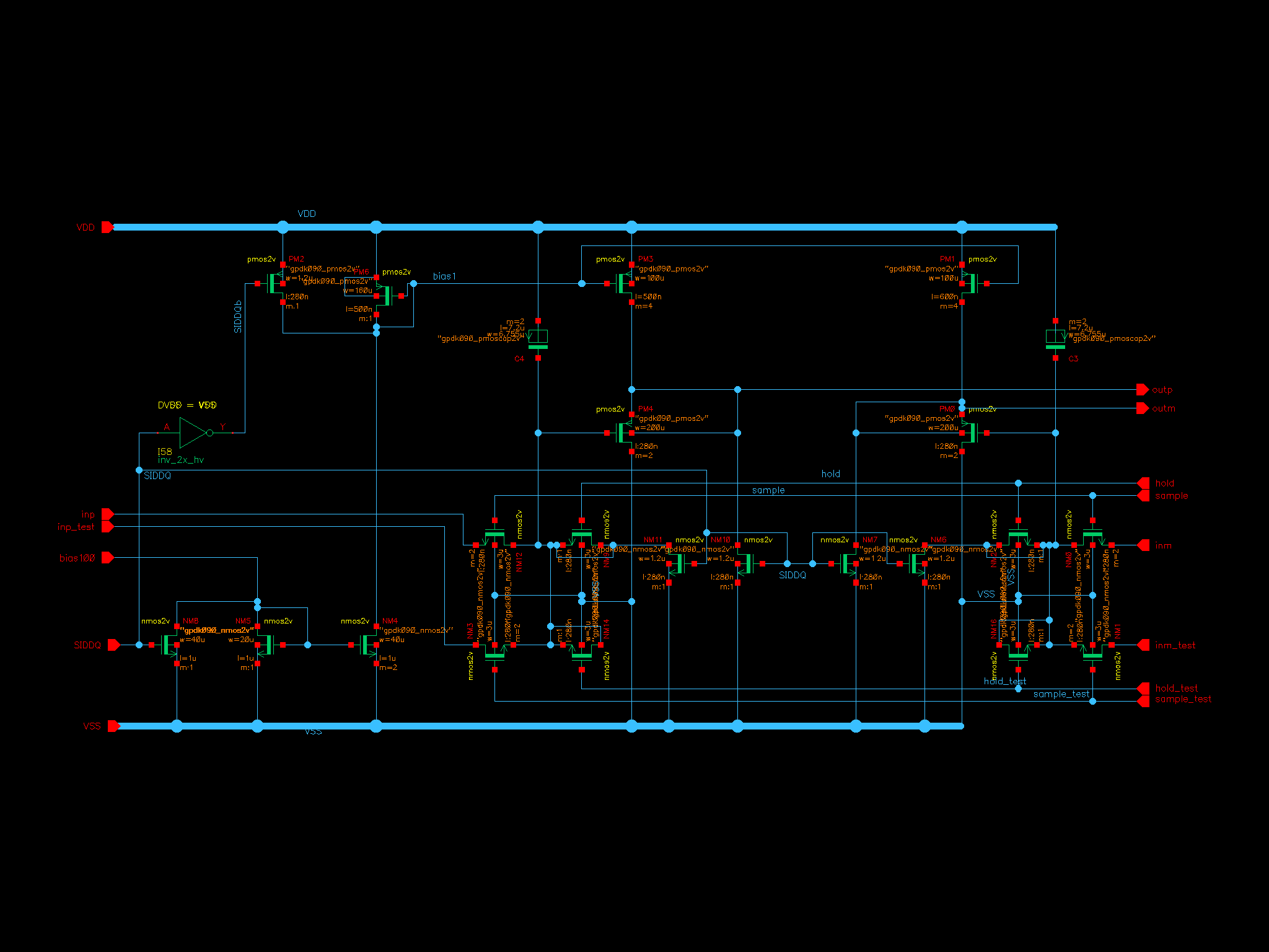Sample & hold schematic